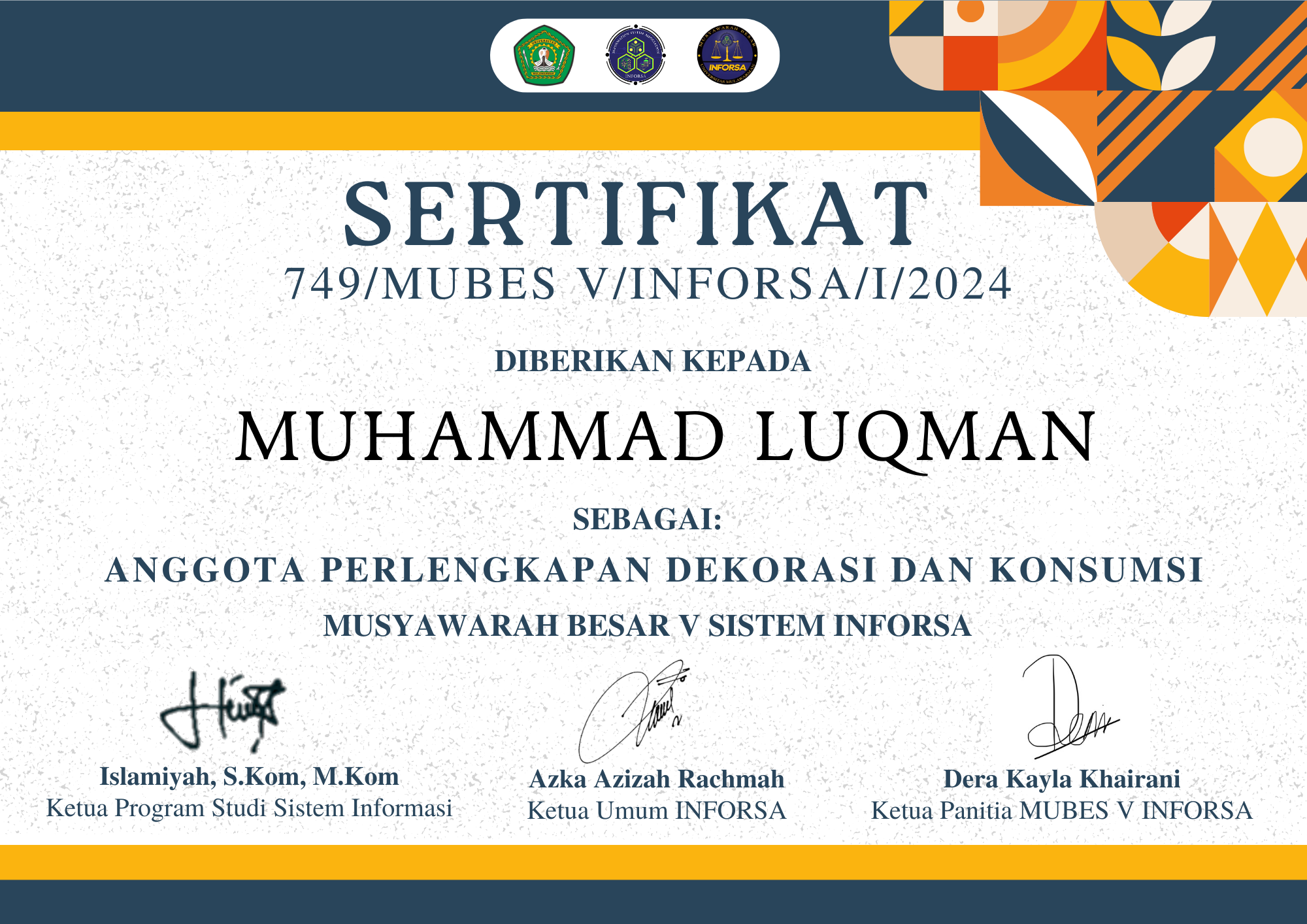 Kepengurusaan inforsa